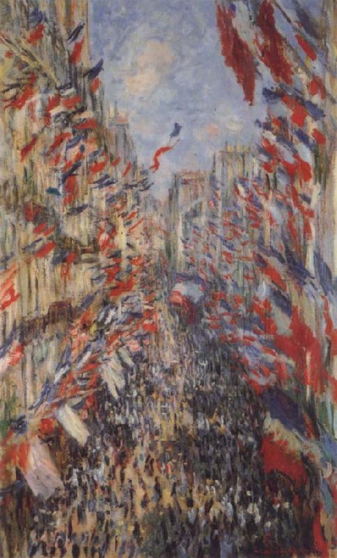 Claude Monet The Rue Montorgueil,3oth of June 1878 China oil painting art